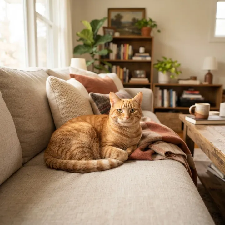 Gato en el hogar