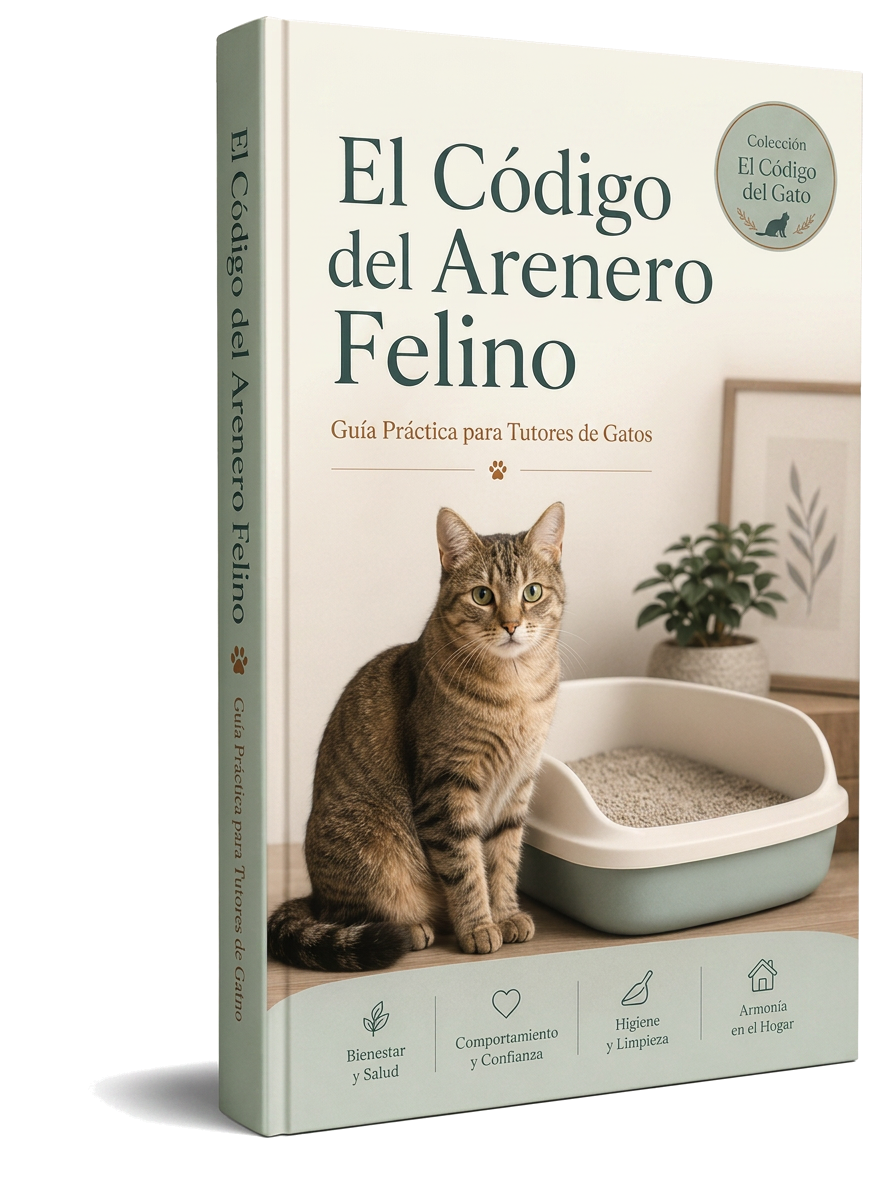 Portada del libro 'El Código del Arenero Felino — Guía Práctica para Tutores de Gatos'